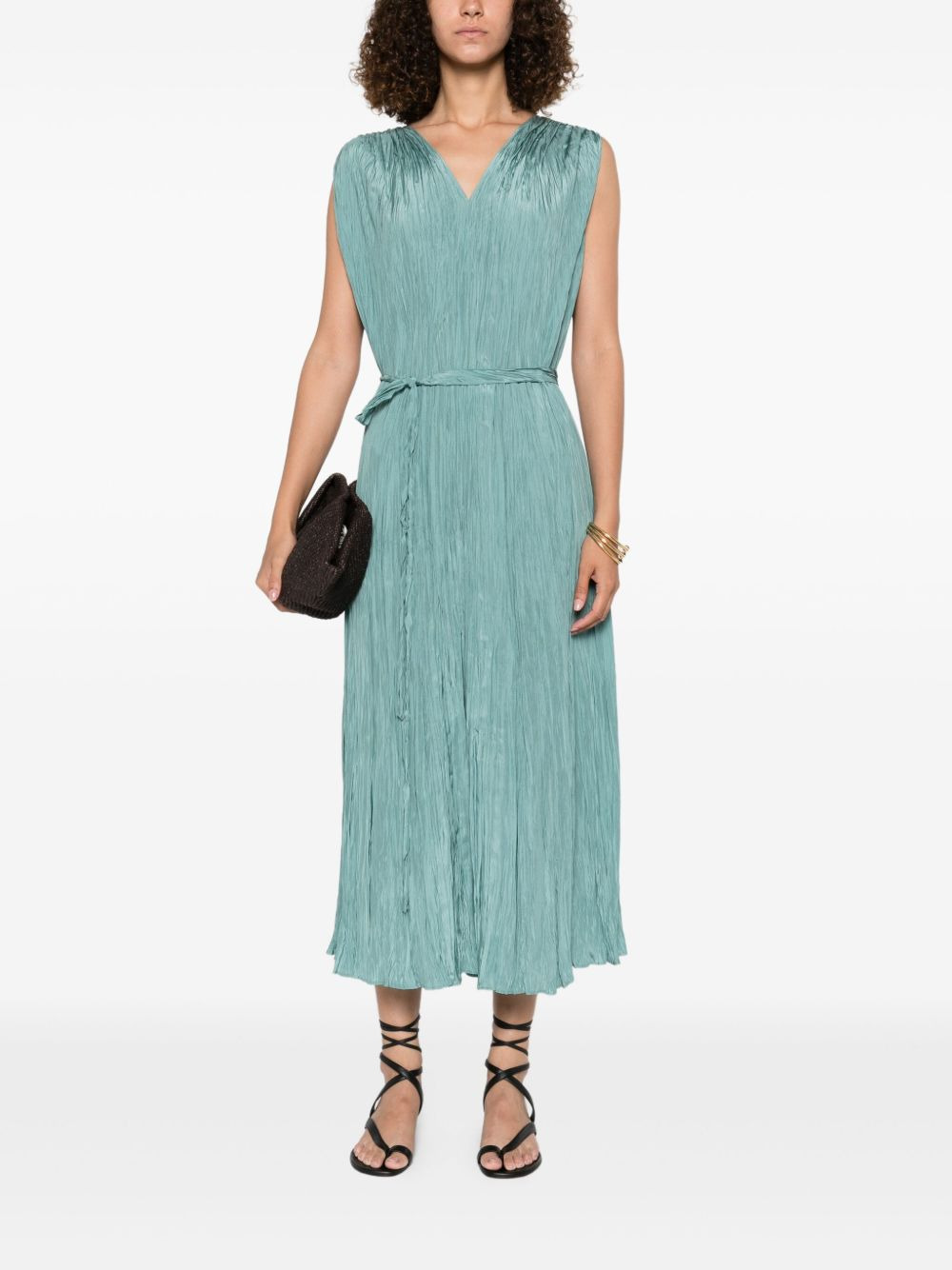 pleated midi dress - 2