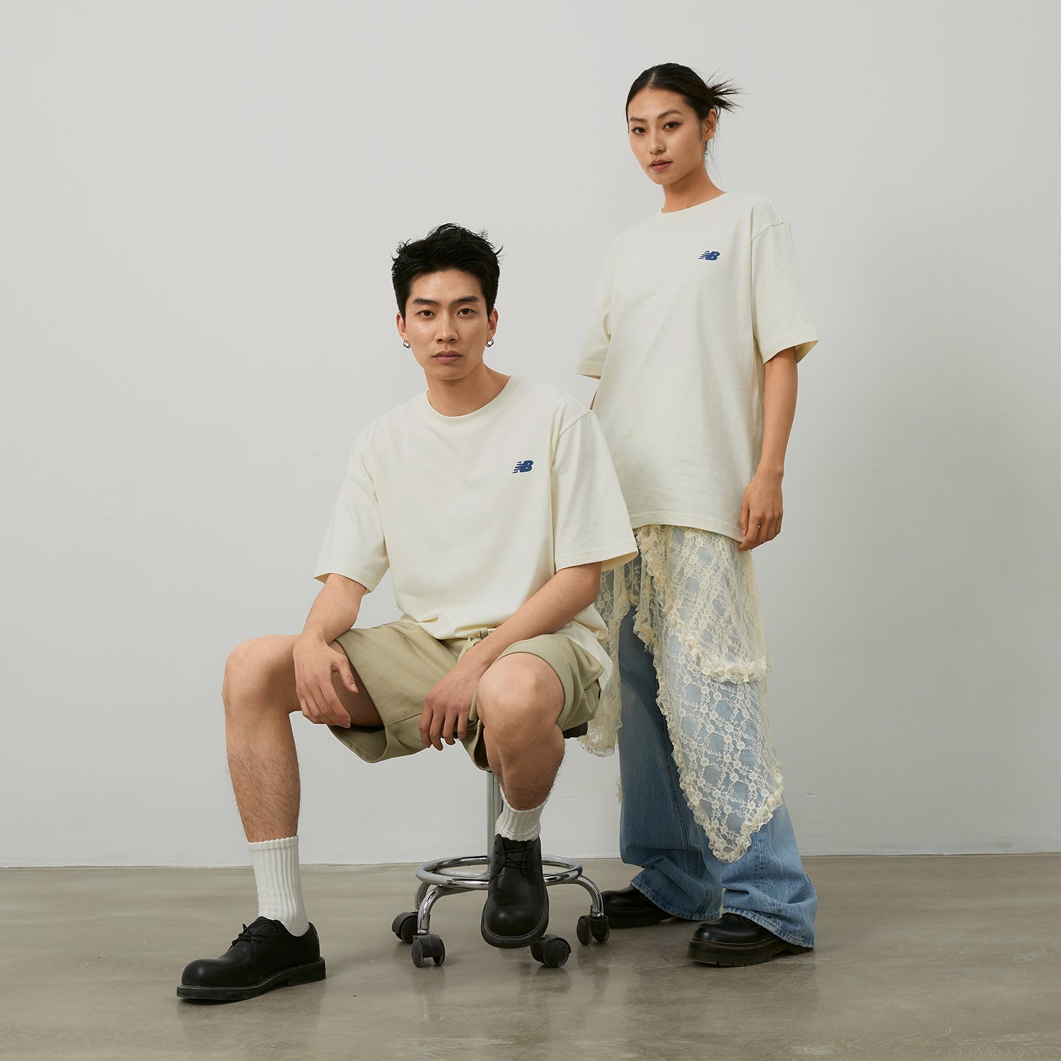 New Balance Running Duo Graphic T-Shirt 'Ivory' NEE26121-IV - 12