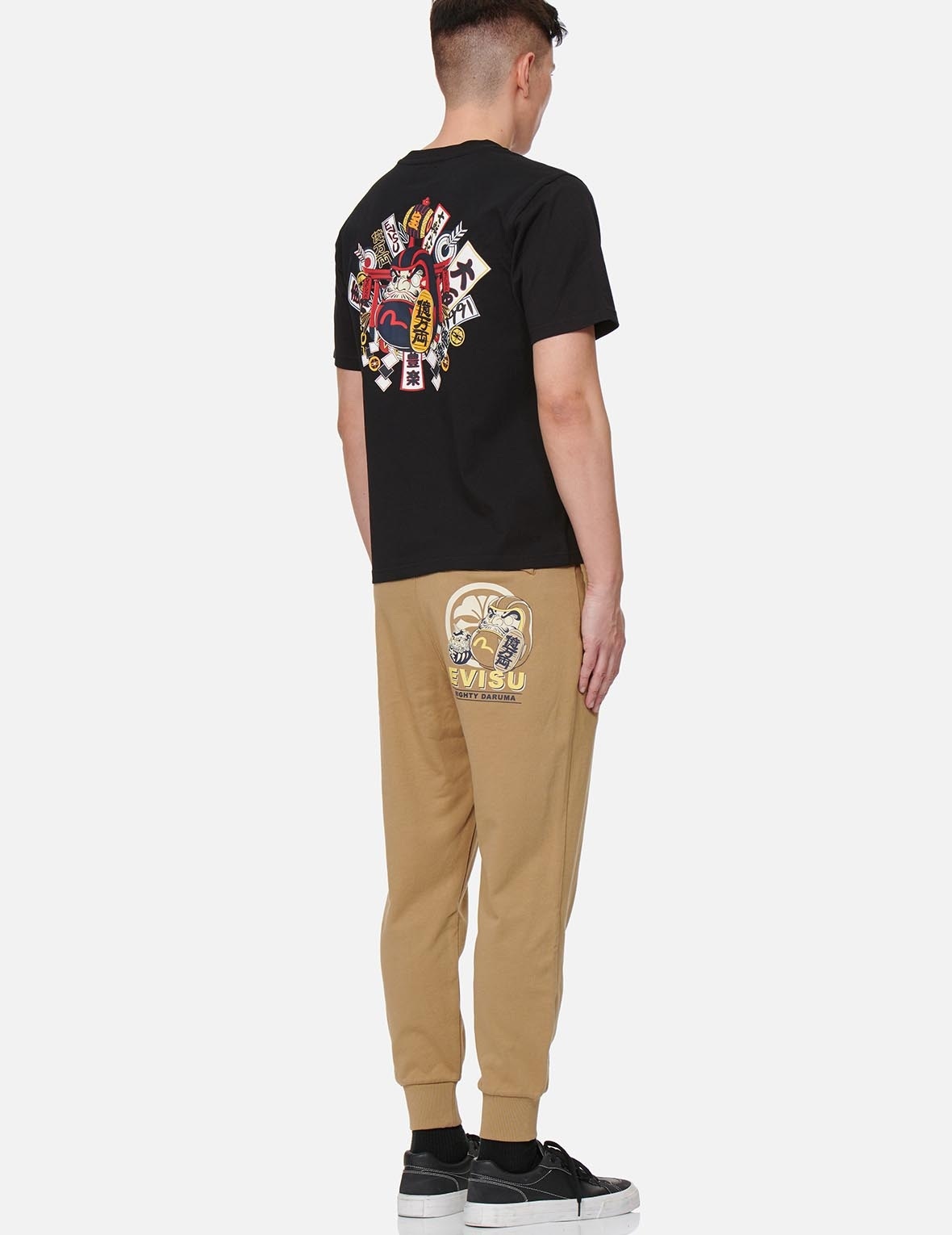 KOMAINU DARUMA PRINT SWEATPANTS - 5