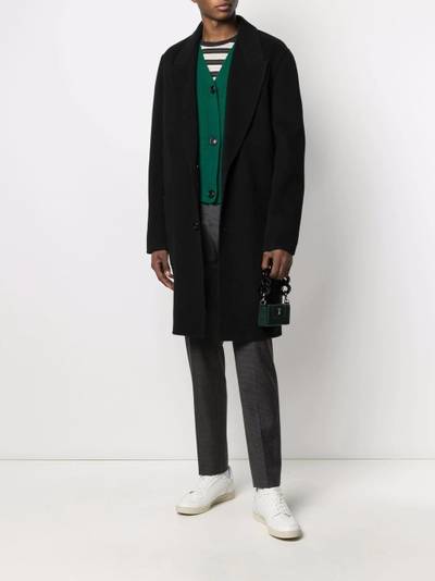 AMI Paris patch-pockets single-breasted coat outlook