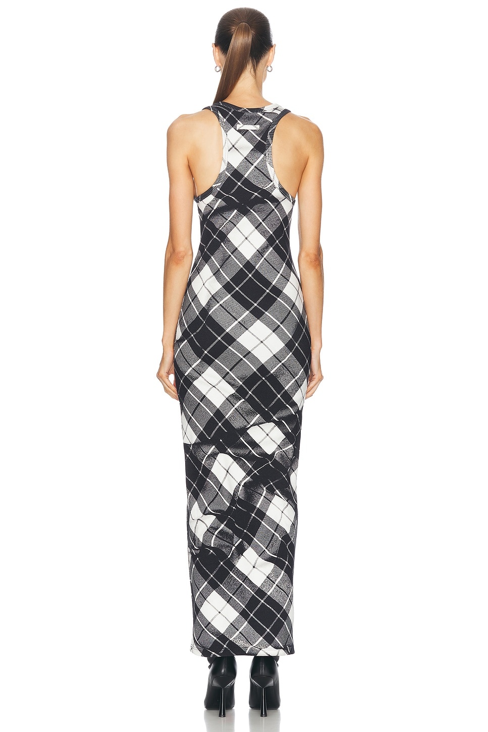 Tartan Tank Top Long Dress - 3