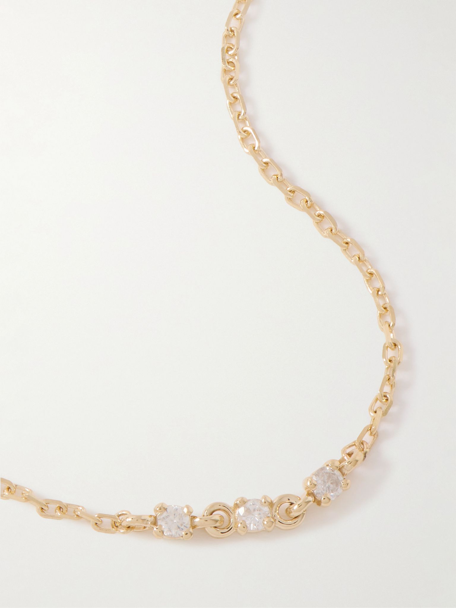 14-karat gold diamond bracelet Gold - 4