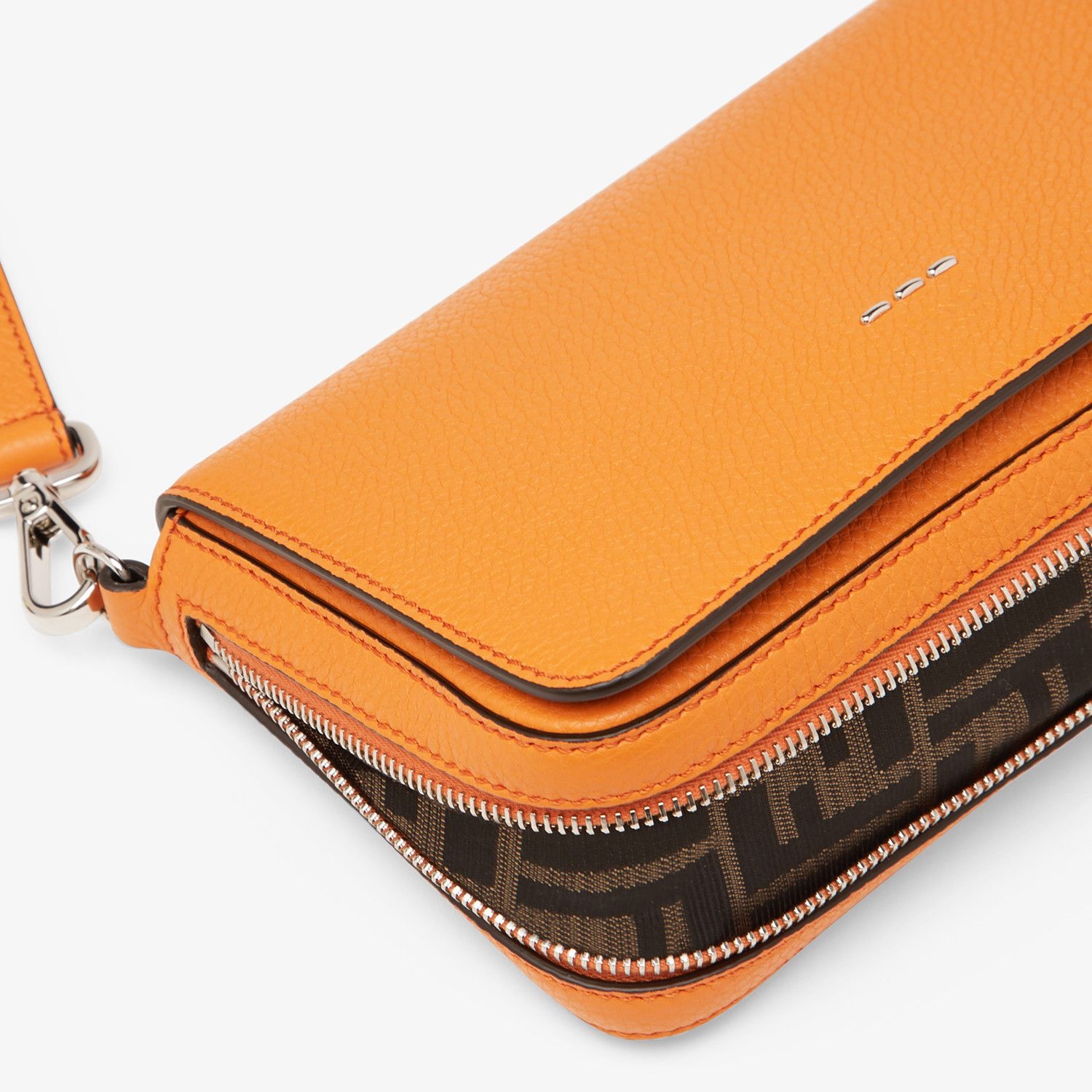 Orange leather bag - 6