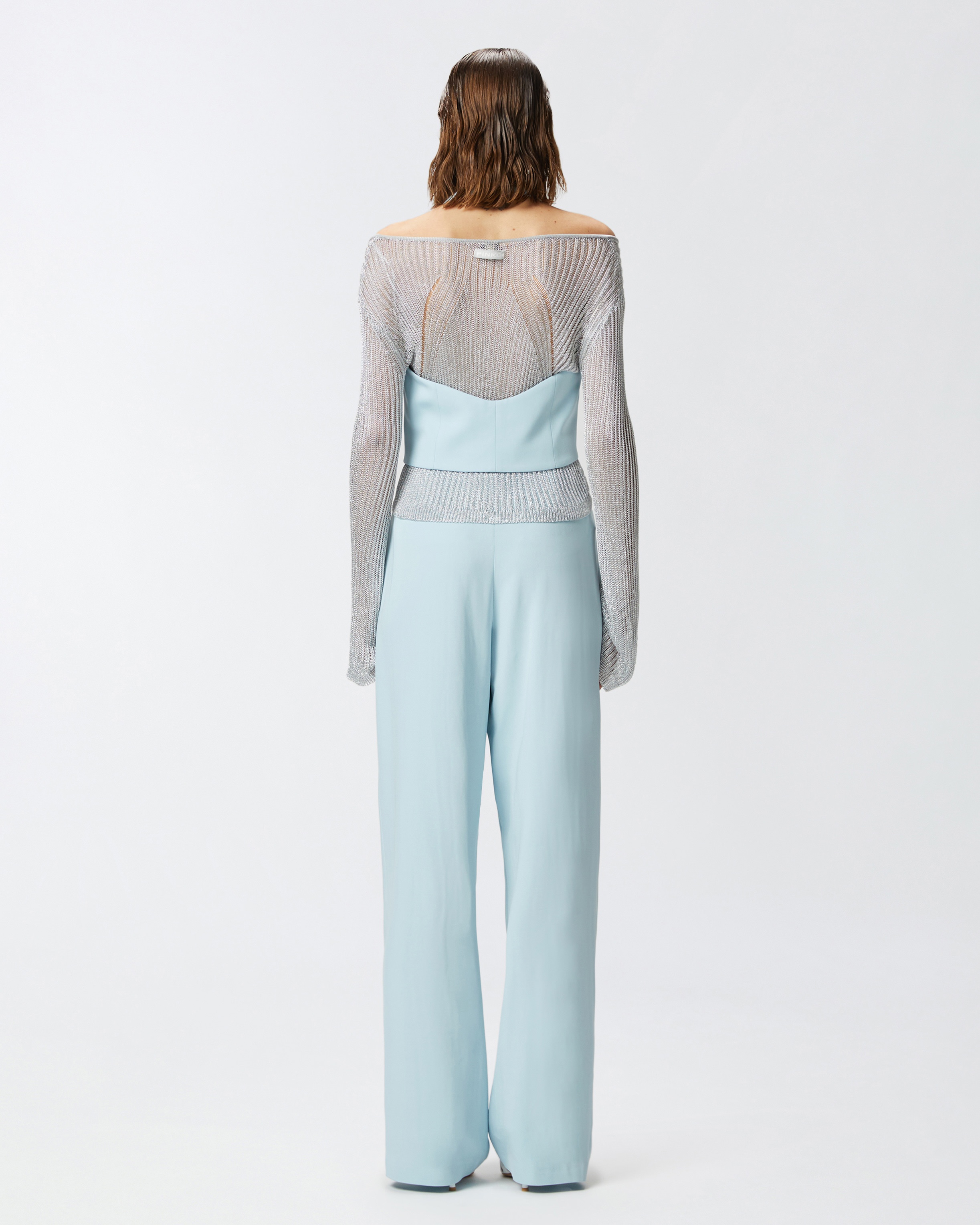 SHORT VEST IN TECHNICAL FABRIC WITH OPEN BACK - 4