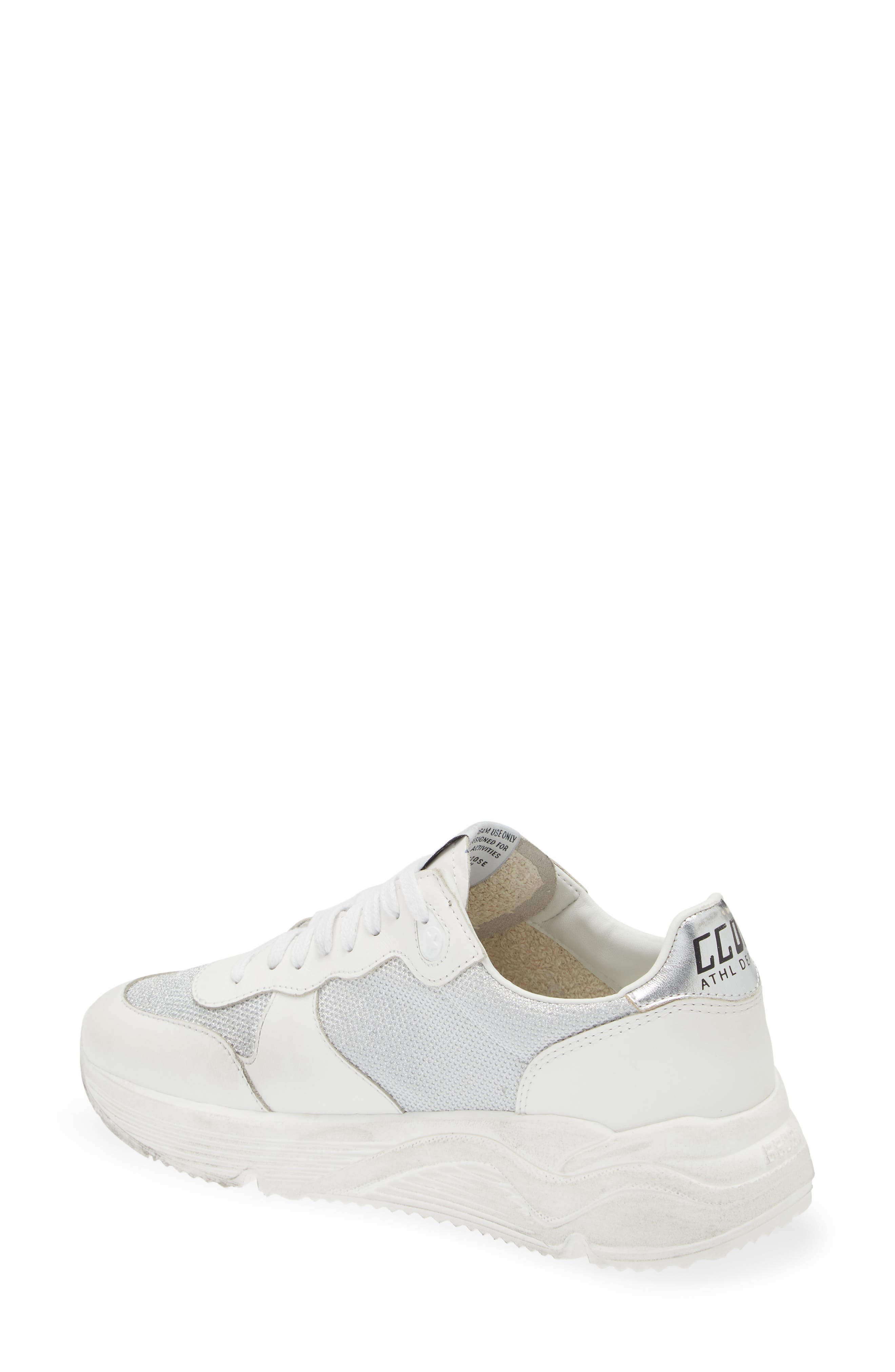 Golden Goose Running Sole Sneaker in Optic White/Silver at Nordstrom - 2