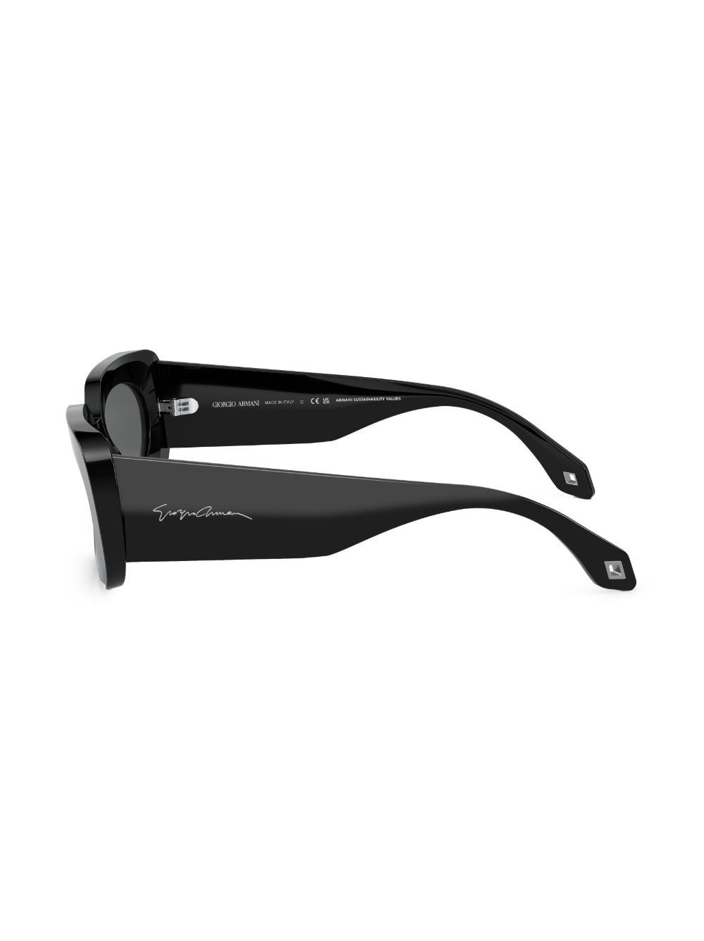 logo-print square-frame sunglasses - 3