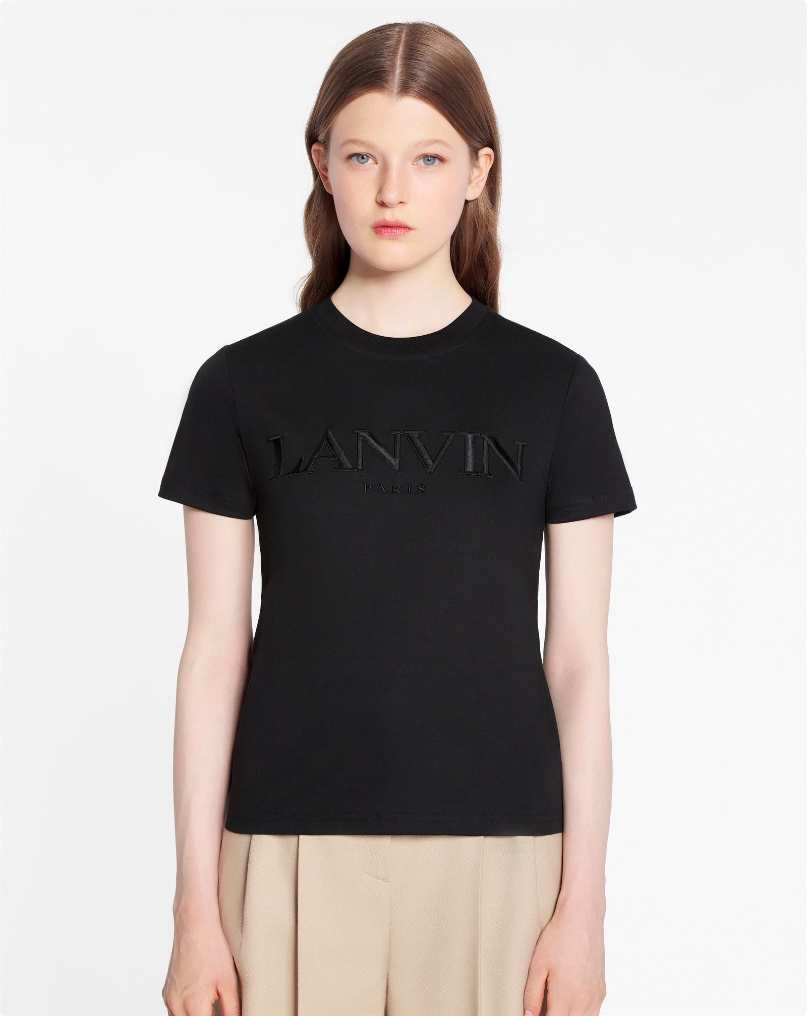 CLASSIC FIT LANVIN EMBROIDERED T-SHIRT - 3
