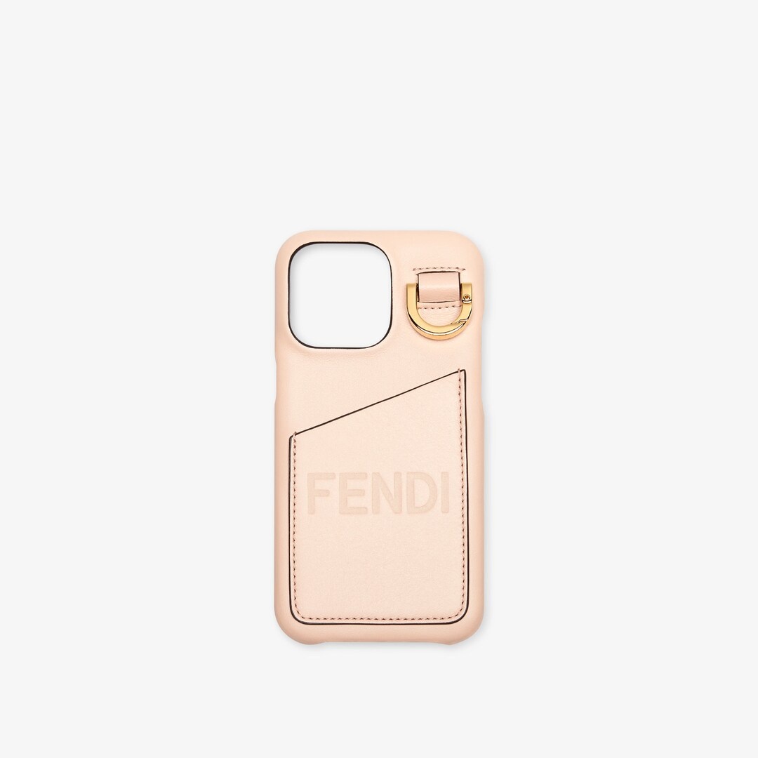 Pink leather case - 1