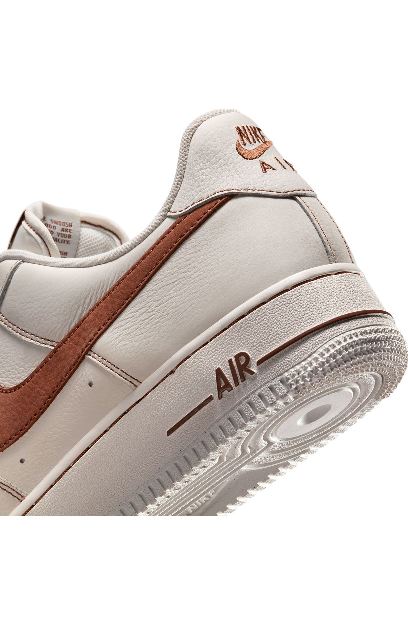 Nike Air Force 1 '07 LV8 Sneaker in Ivory/Saddle Brown at Nordstrom - 7