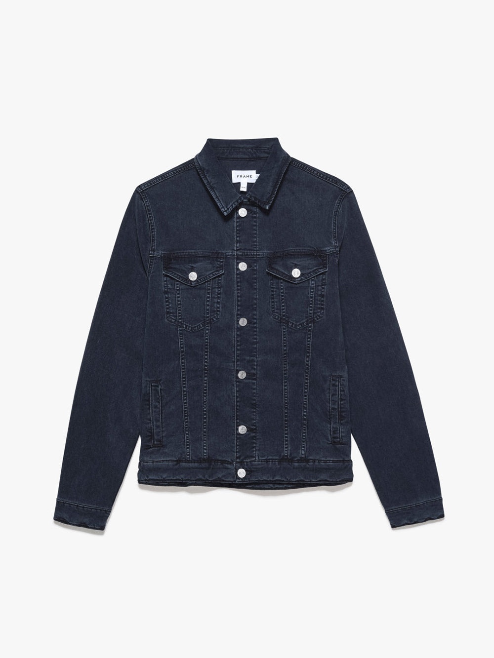 Twill Heritage Jacket in Washed Navy - 1