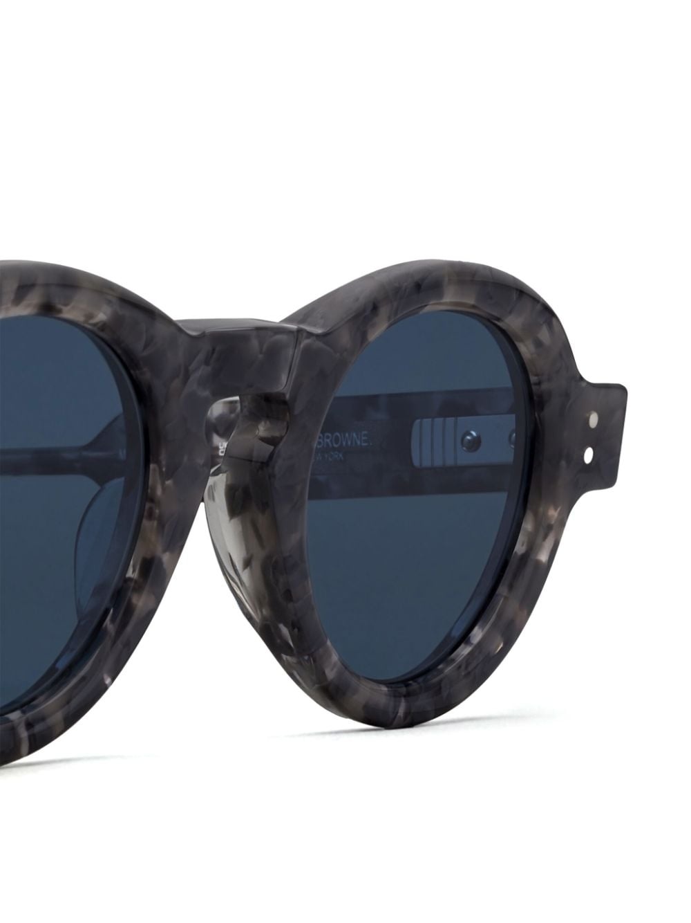 tortoiseshell round-frame sunglasses - 3