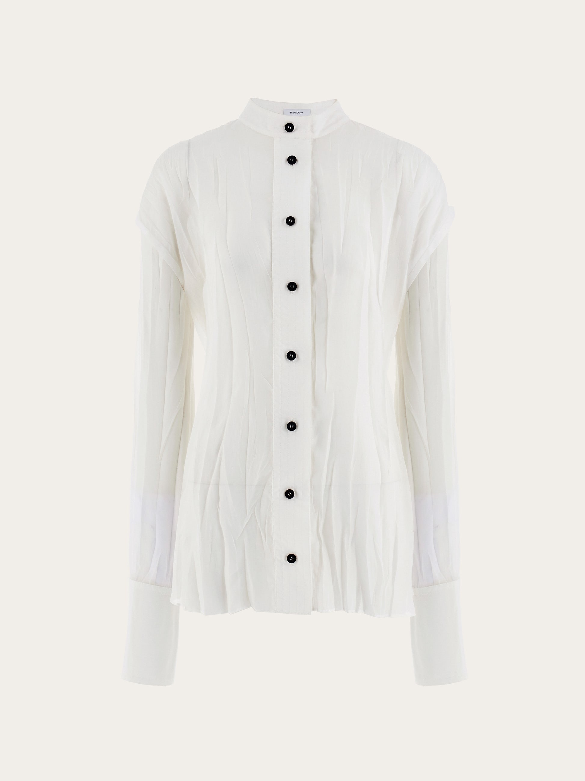 Irregular pleat shirt - 1