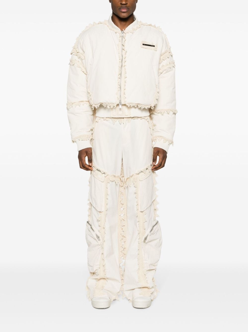 Spherical high-waist cargo trousers - 2