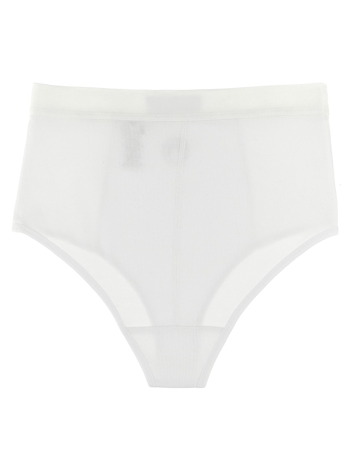Logo Embroidery Briefs Underwear, Body White - 2