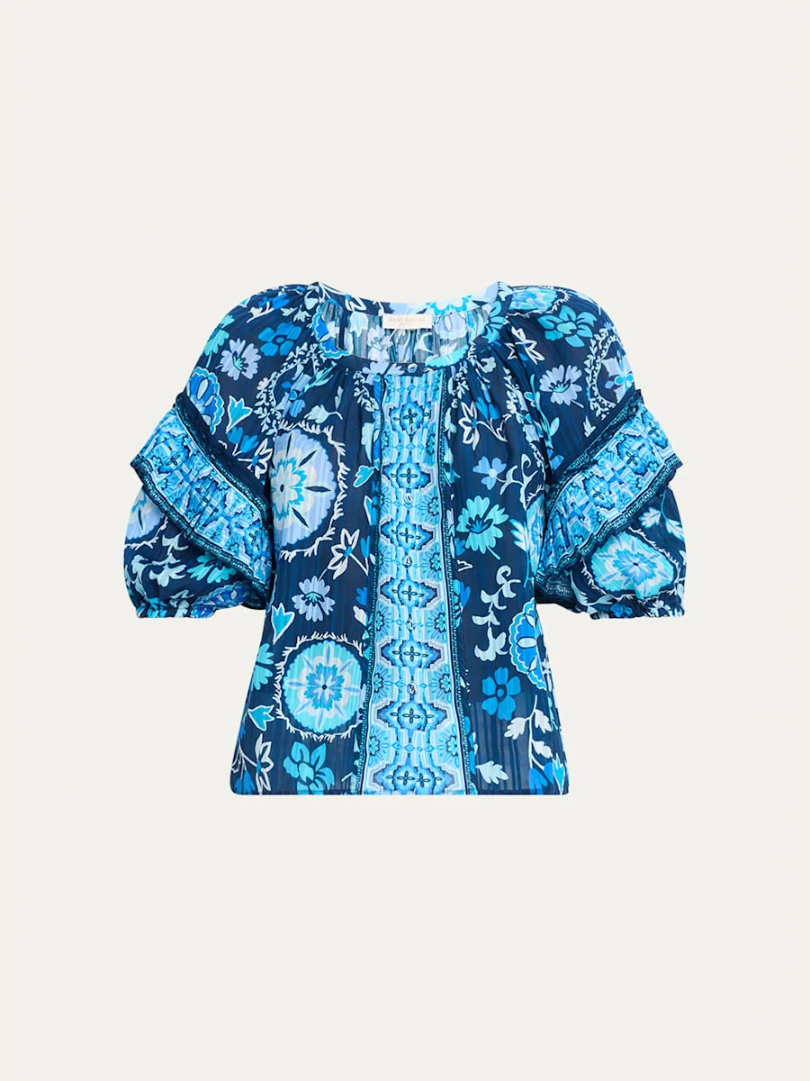 Rebeca Scoop-Neck Blouse - 1