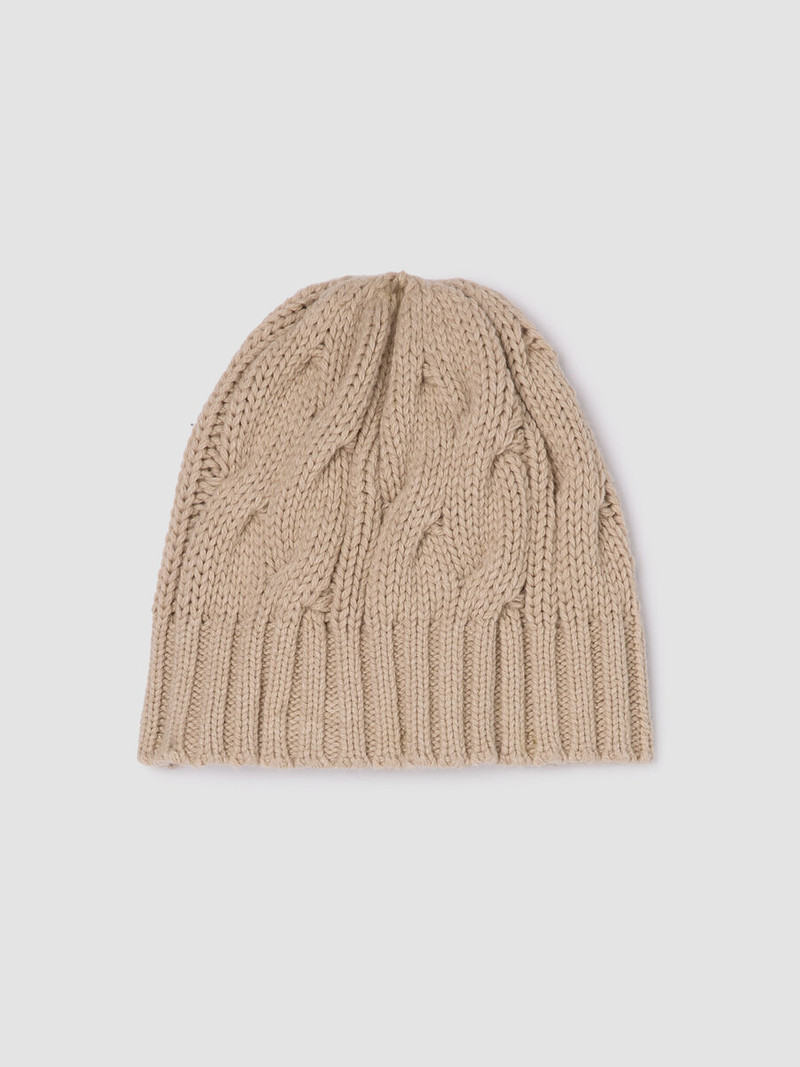 Cotton and Recycled Cashmere Hat 1