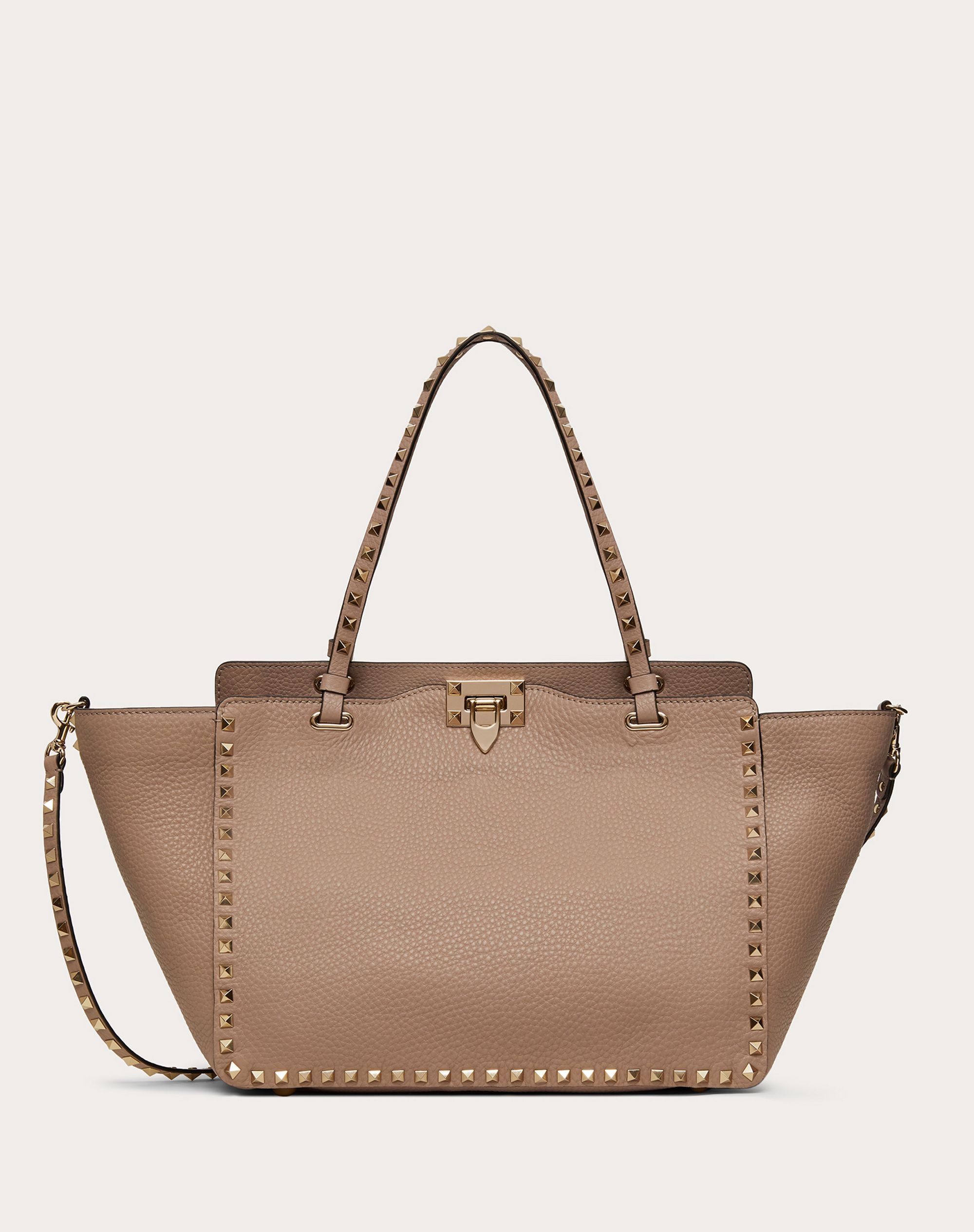 Medium Rockstud Grainy Calfskin Bag - 7