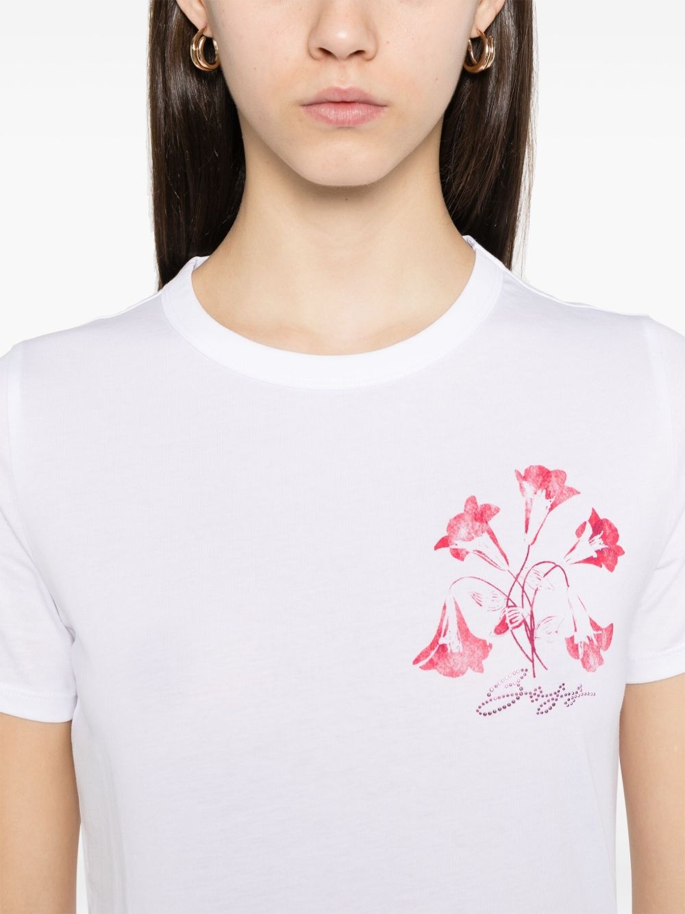 floral-print T-shirt - 5