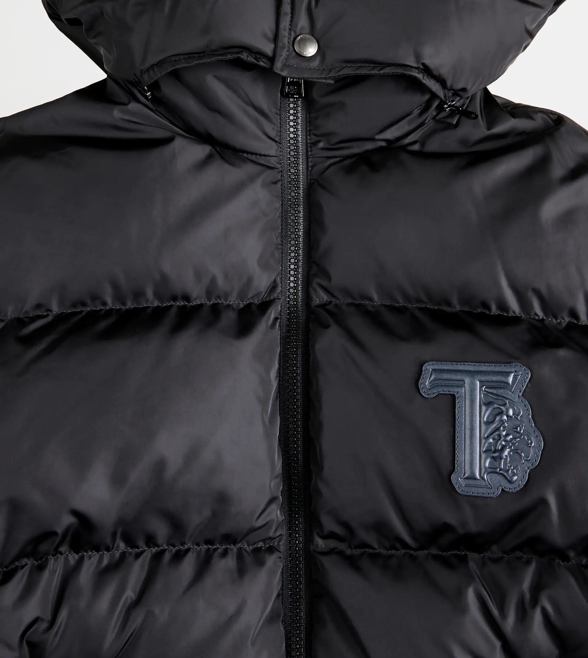 HOODED OVER DOWN JACKET - BLACK - 6