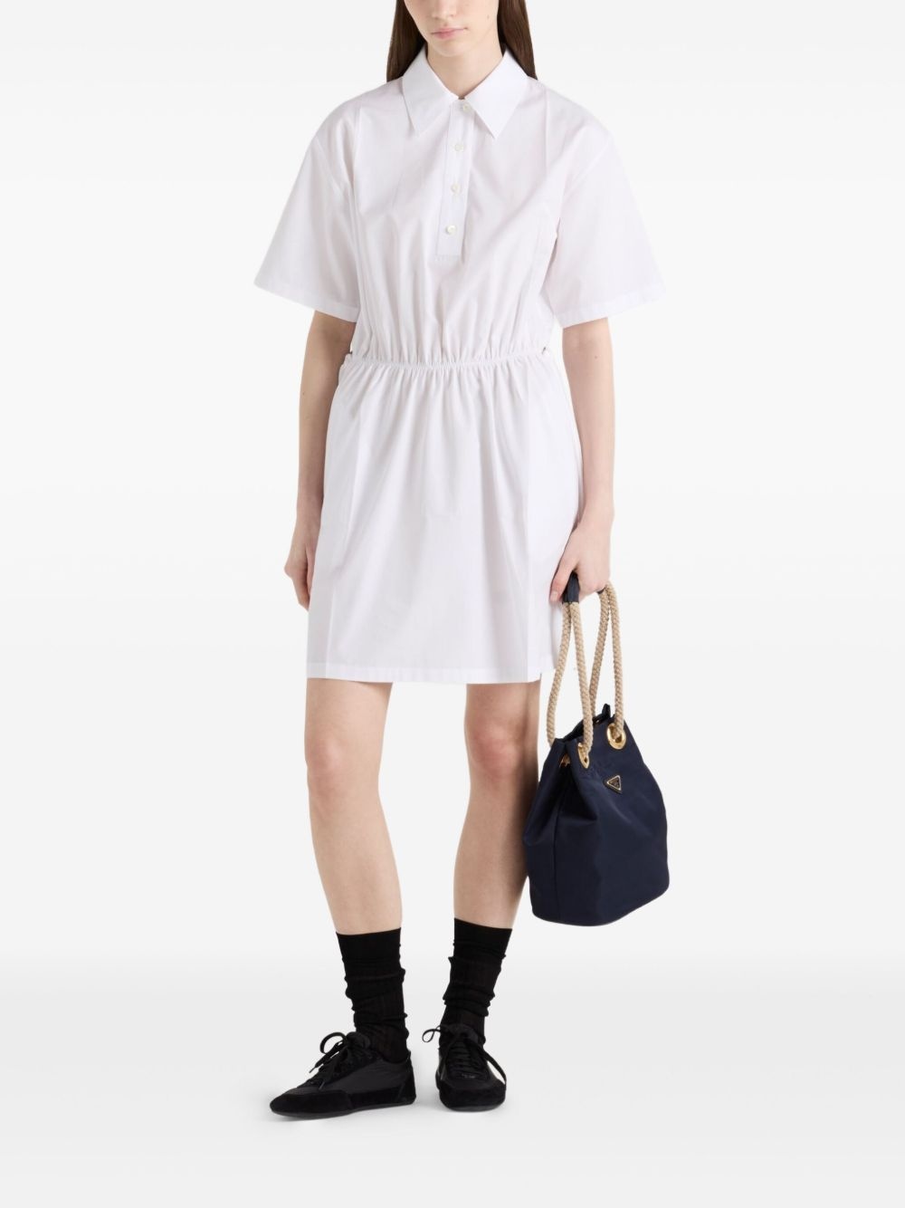 poplin mini dress - 2