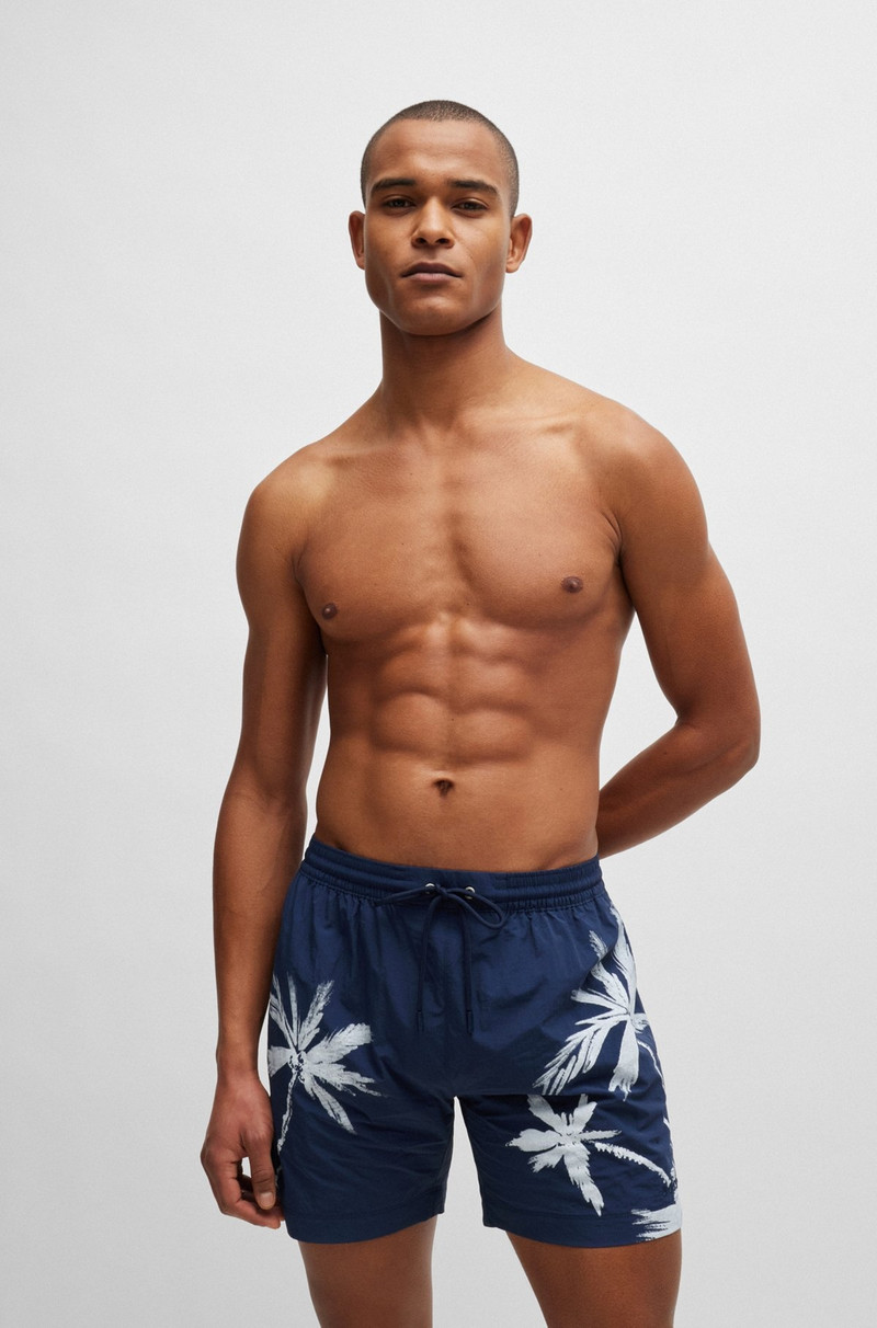 QUICK-DRY SWIM SHORTS WITH SEASONAL PATTERN 2