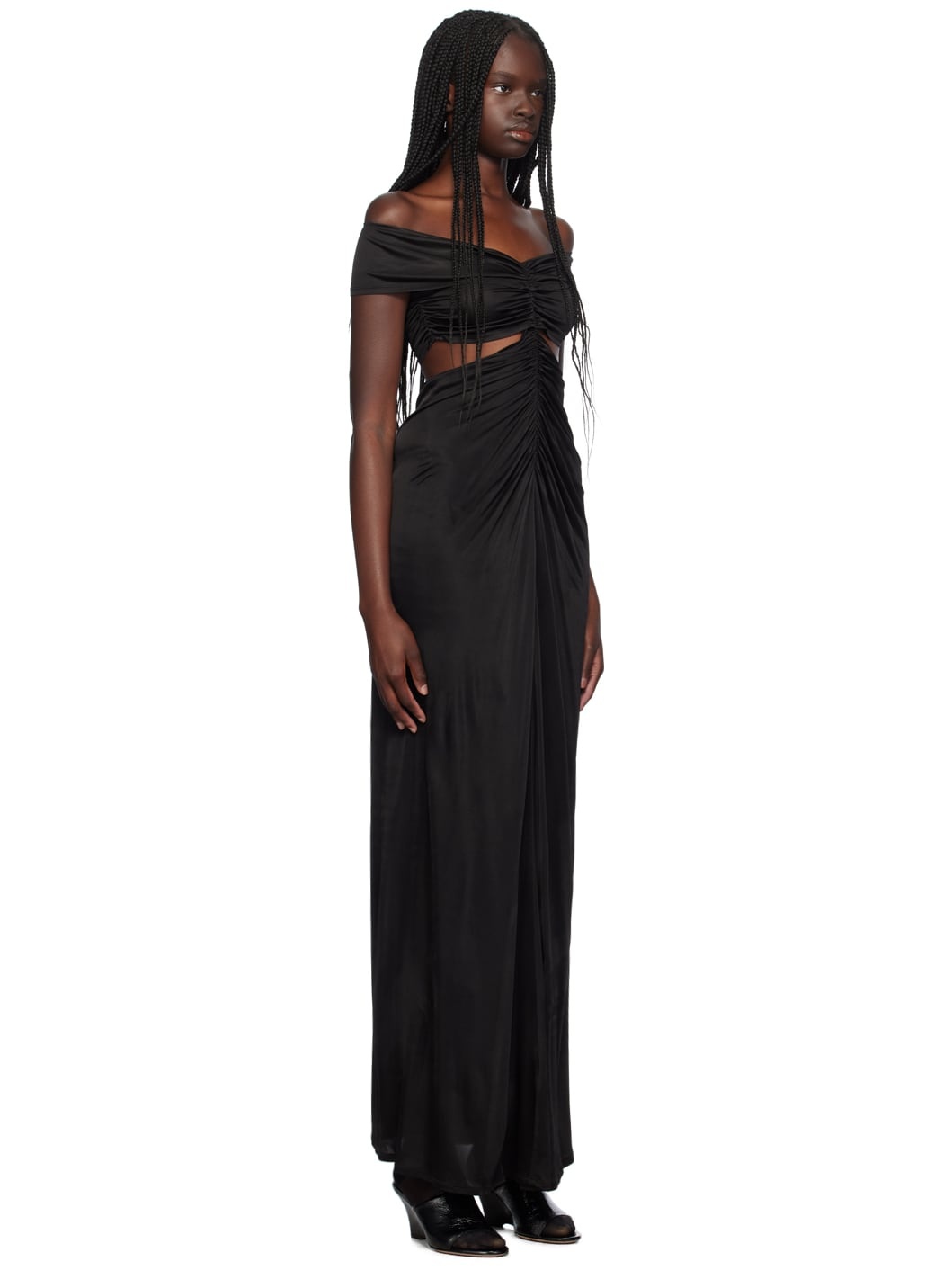 Black Cutout Maxi Dress - 2