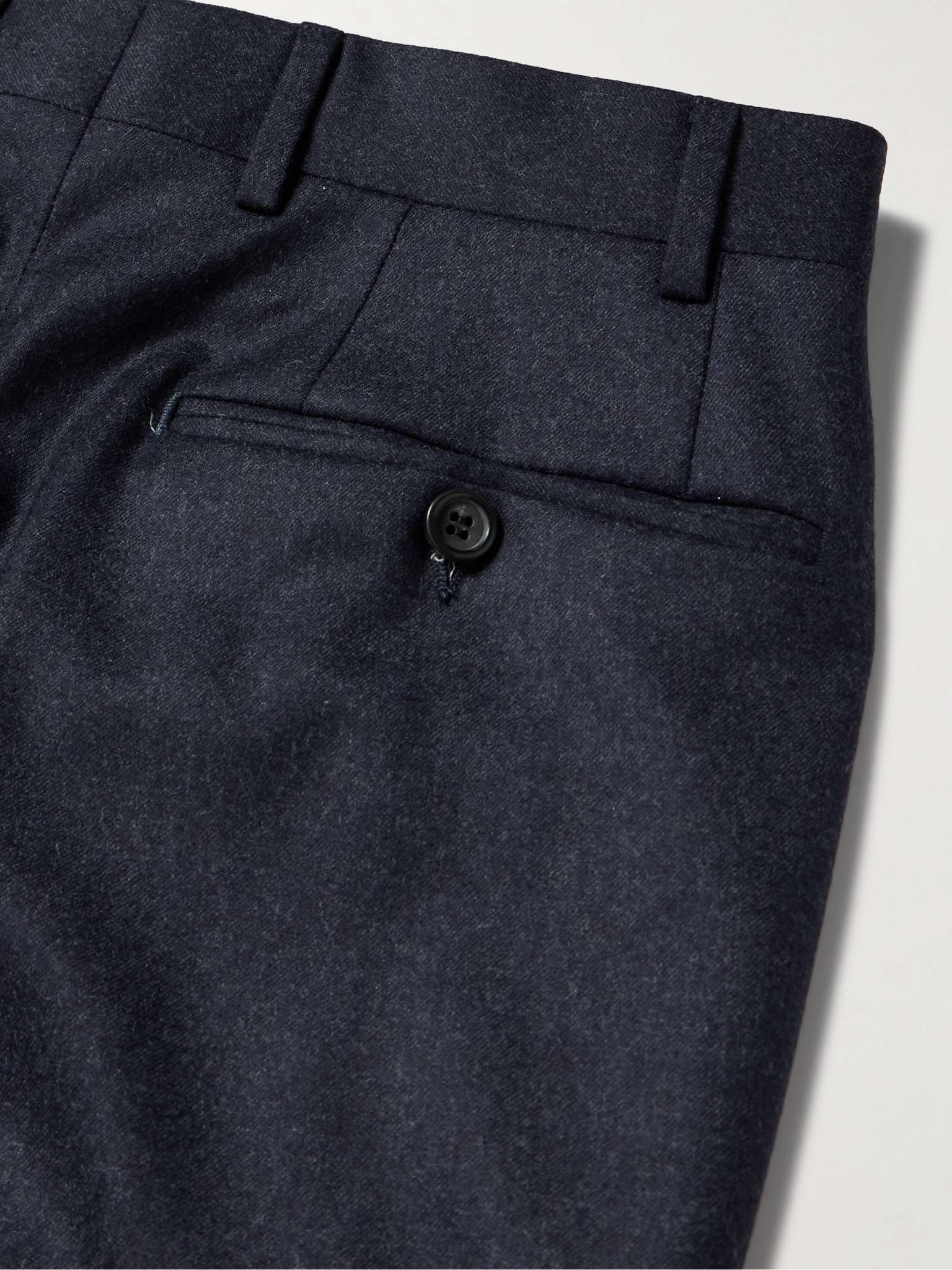 Kei Slim-Fit Wool-Flannel Trousers - 5