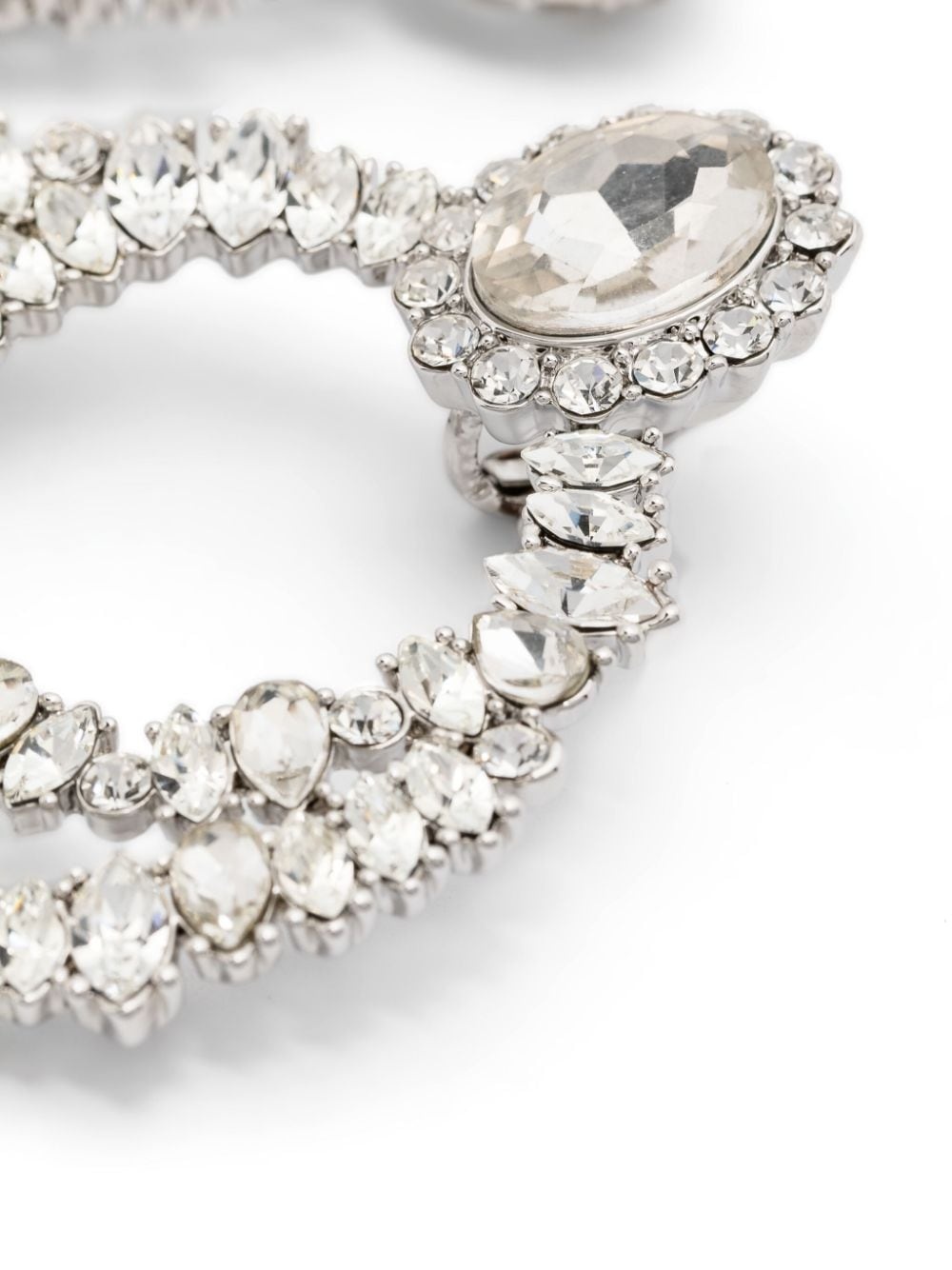 crystal double-hoop earrings - 3