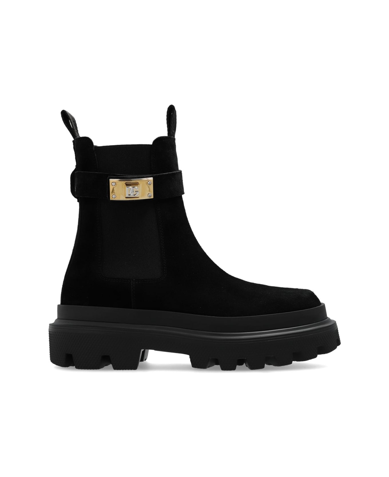 Dolce Gabbana Dg Logo Plaque Ankle Boots italist REVERSIBLE