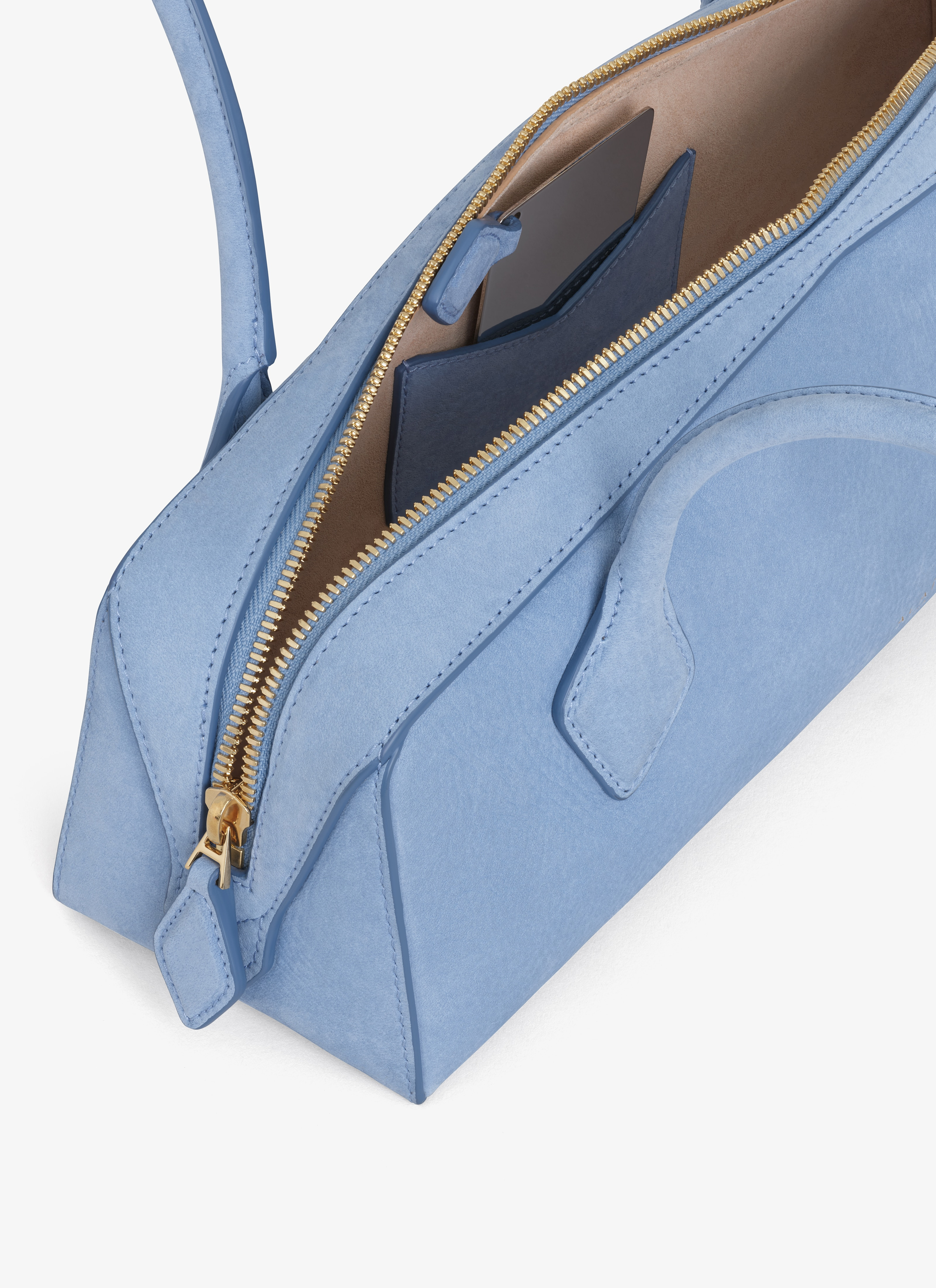 LE TECKEL MEDIUM BAG IN NUBUCK - 5