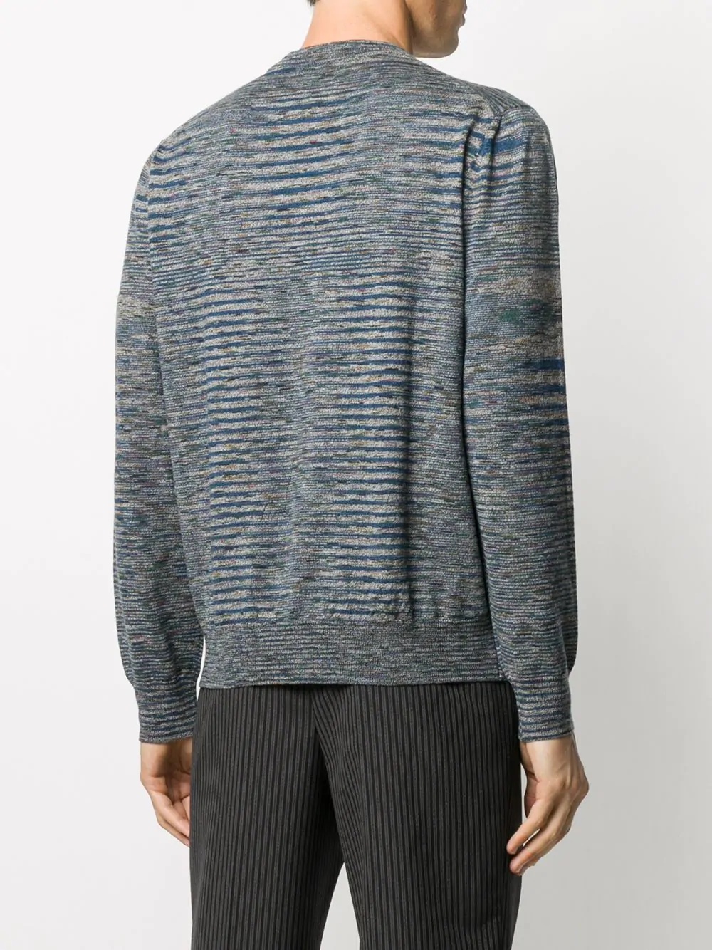 striped wool pullover - 4