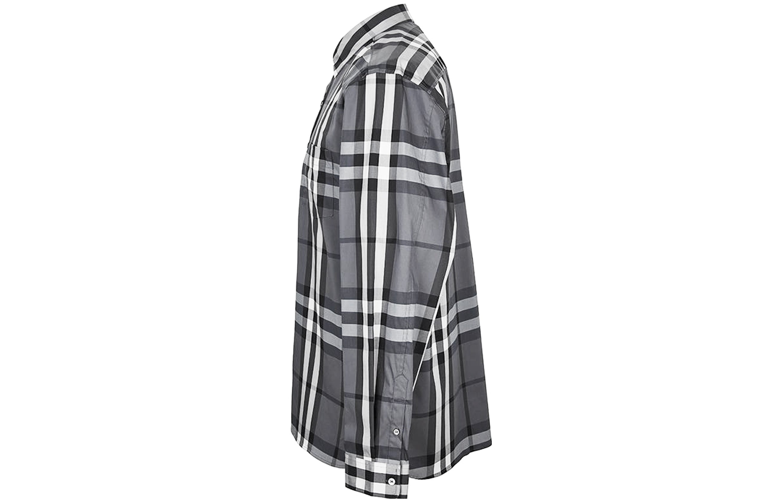 Burberry Plaid Long Sleeve Shirt 'Grey' 39835371 - 3