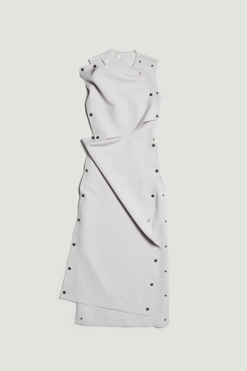 Snap Panel Sleeveless Dress 1