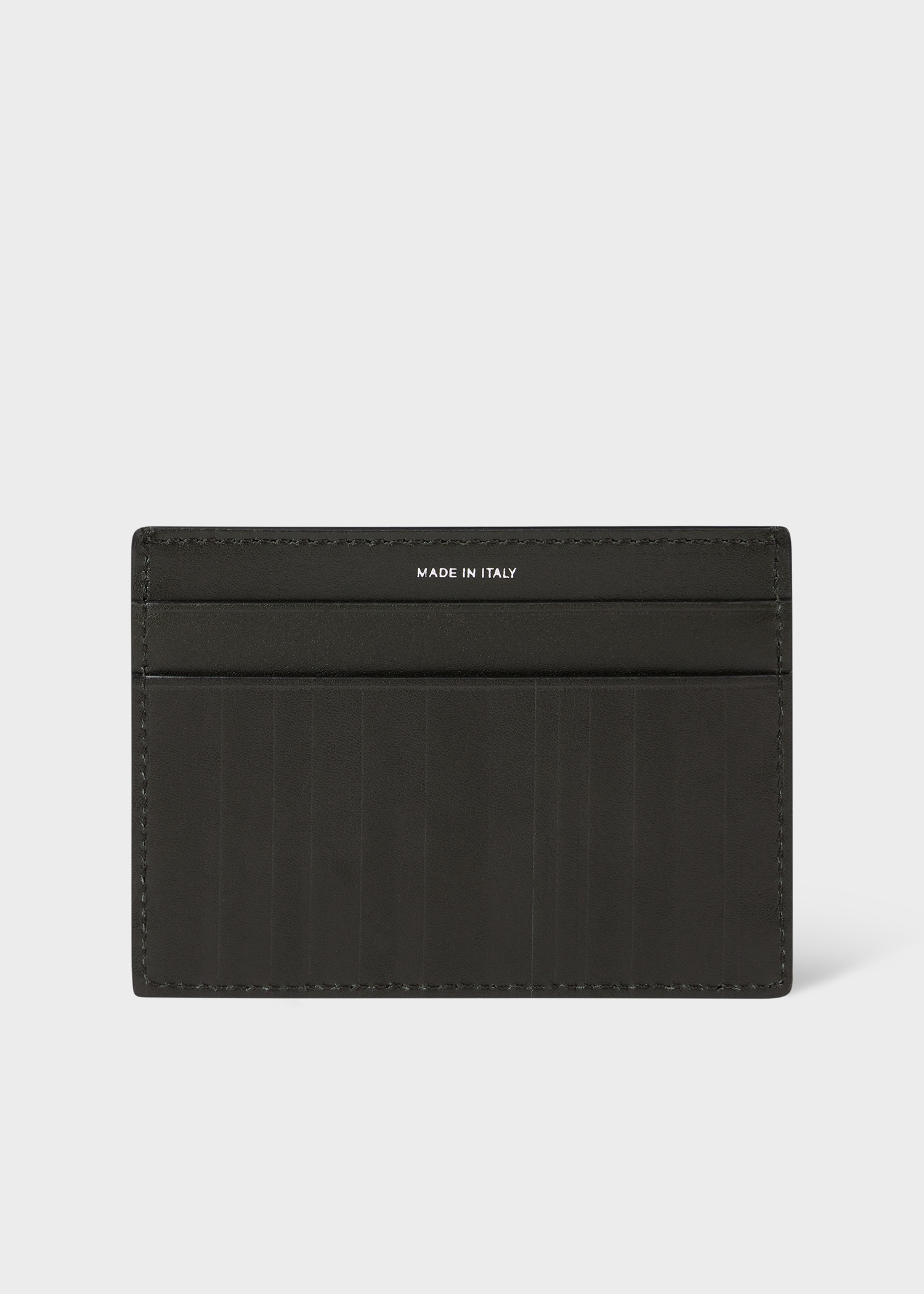 Dark Green Leather Card Holder - 2