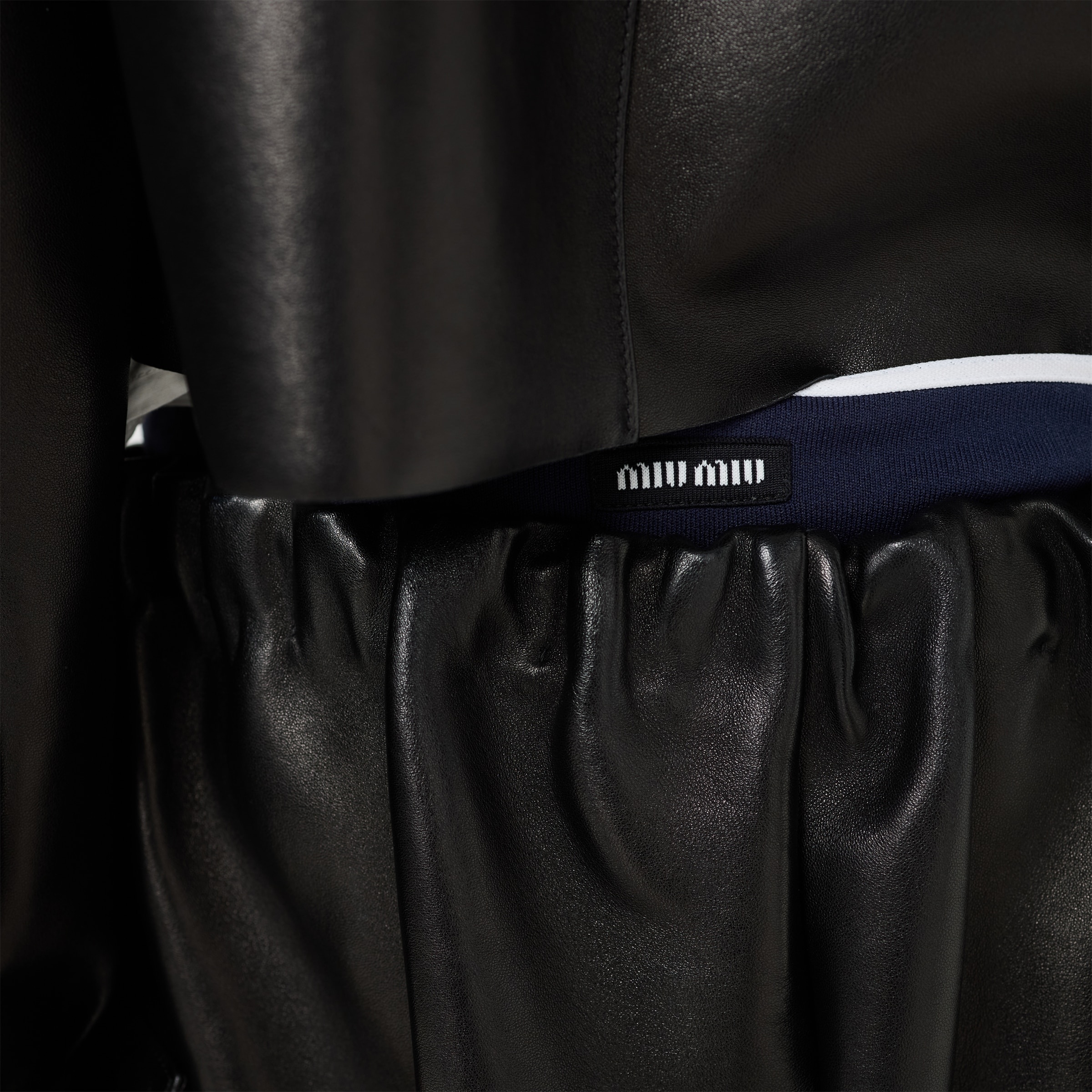 Plongé nappa leather miniskirt - 6