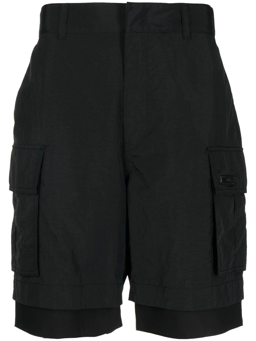 logo-patch cargo shorts - 2