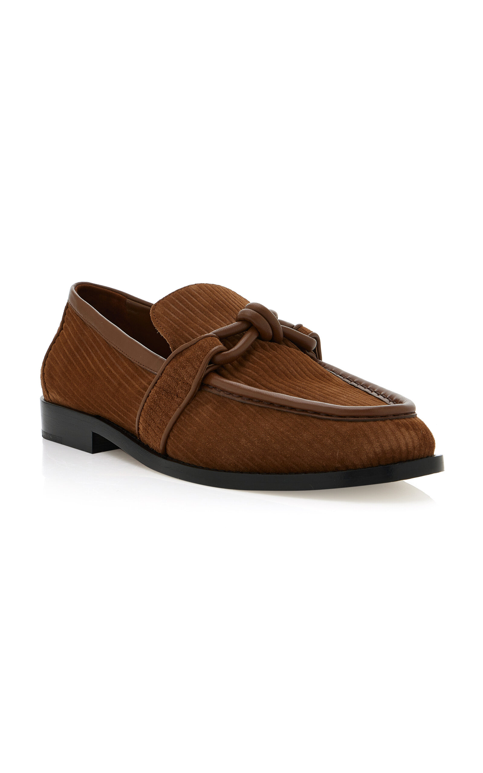Astaire Knot Suede Loafers tan - 4
