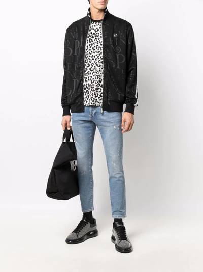 PHILIPP PLEIN distressed straight-cut jeans outlook