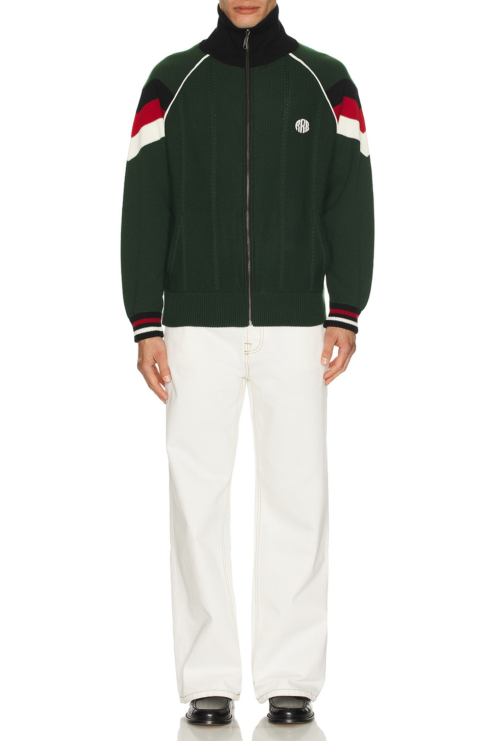 Knitted Zip Track Jacket - 5