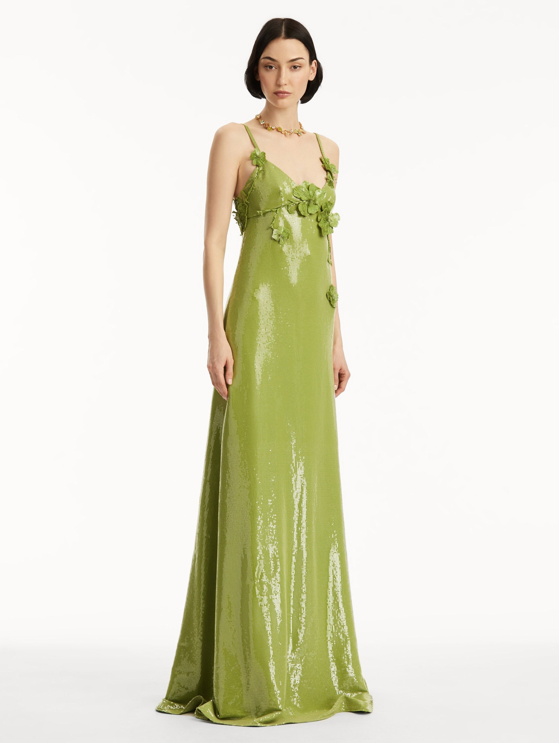 SEQUIN JERSEY GOWN - 4