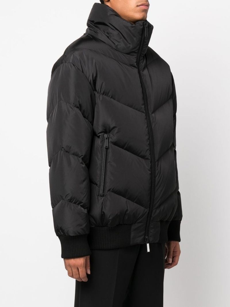 zipped-up padded coat - 3