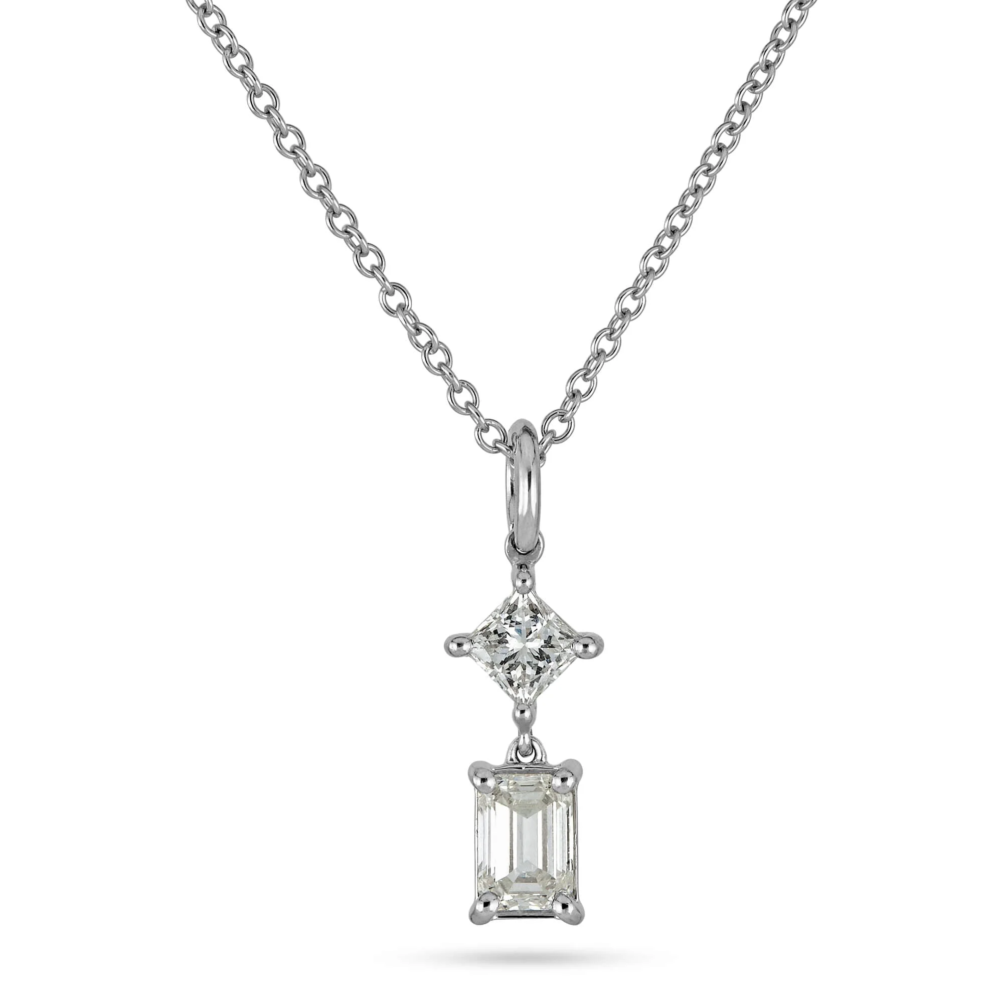 LAB-Created Grand Looking Glass Necklace - 1