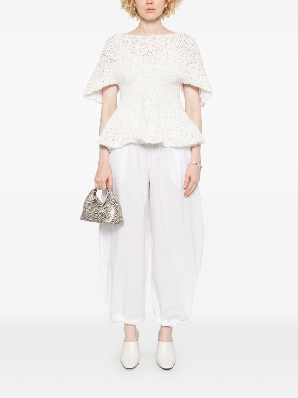 cotton tapered trousers - 2