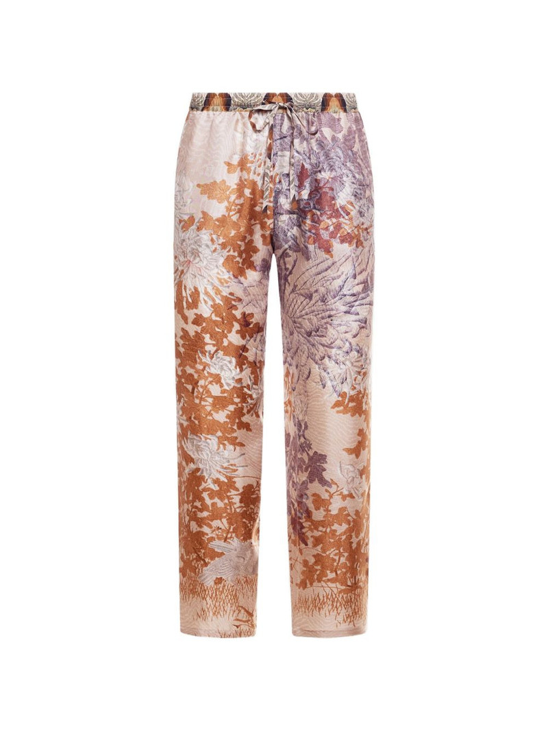 Aloe floral straight leg trousers 1