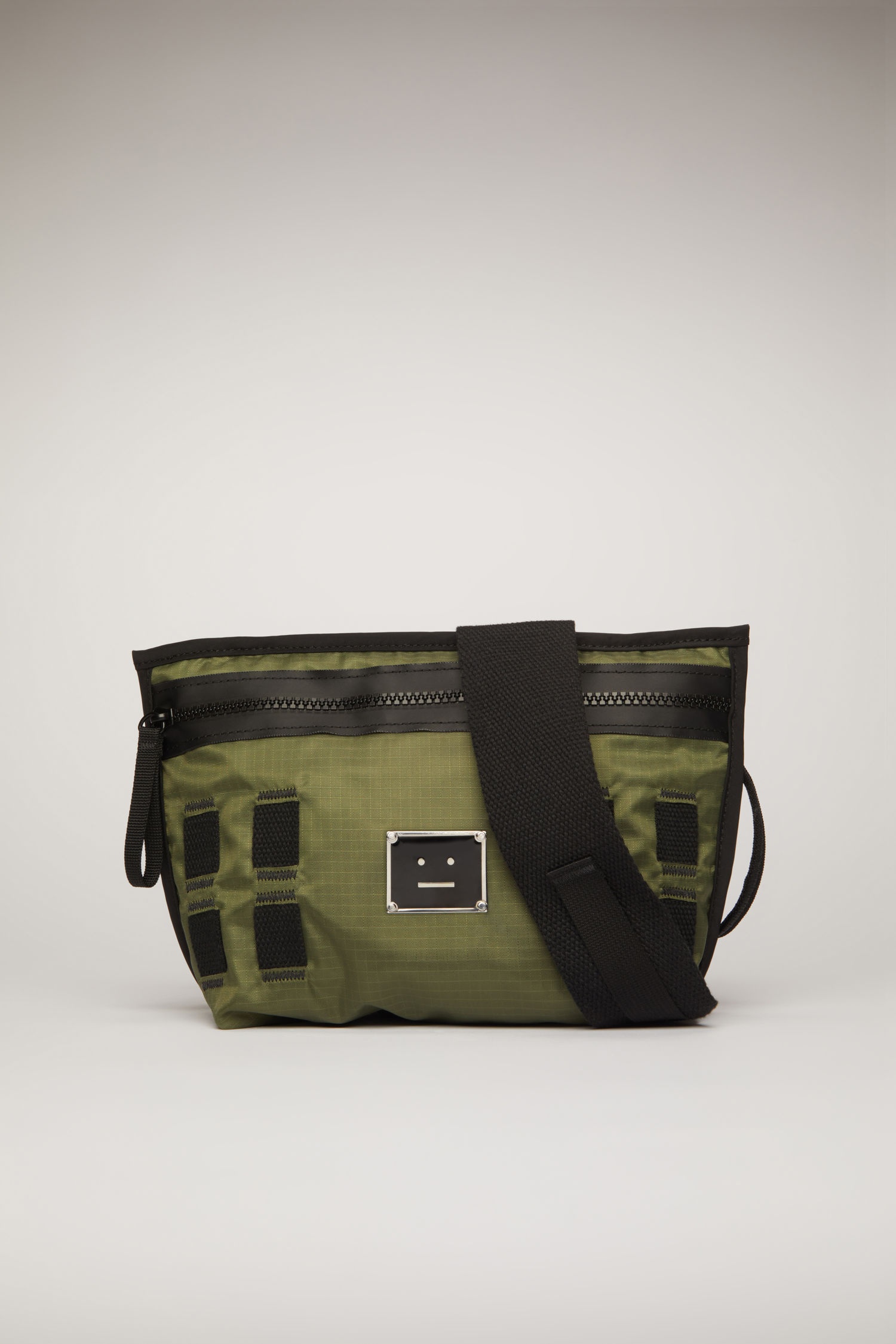 Logo plaque belt bag khaki green - 1