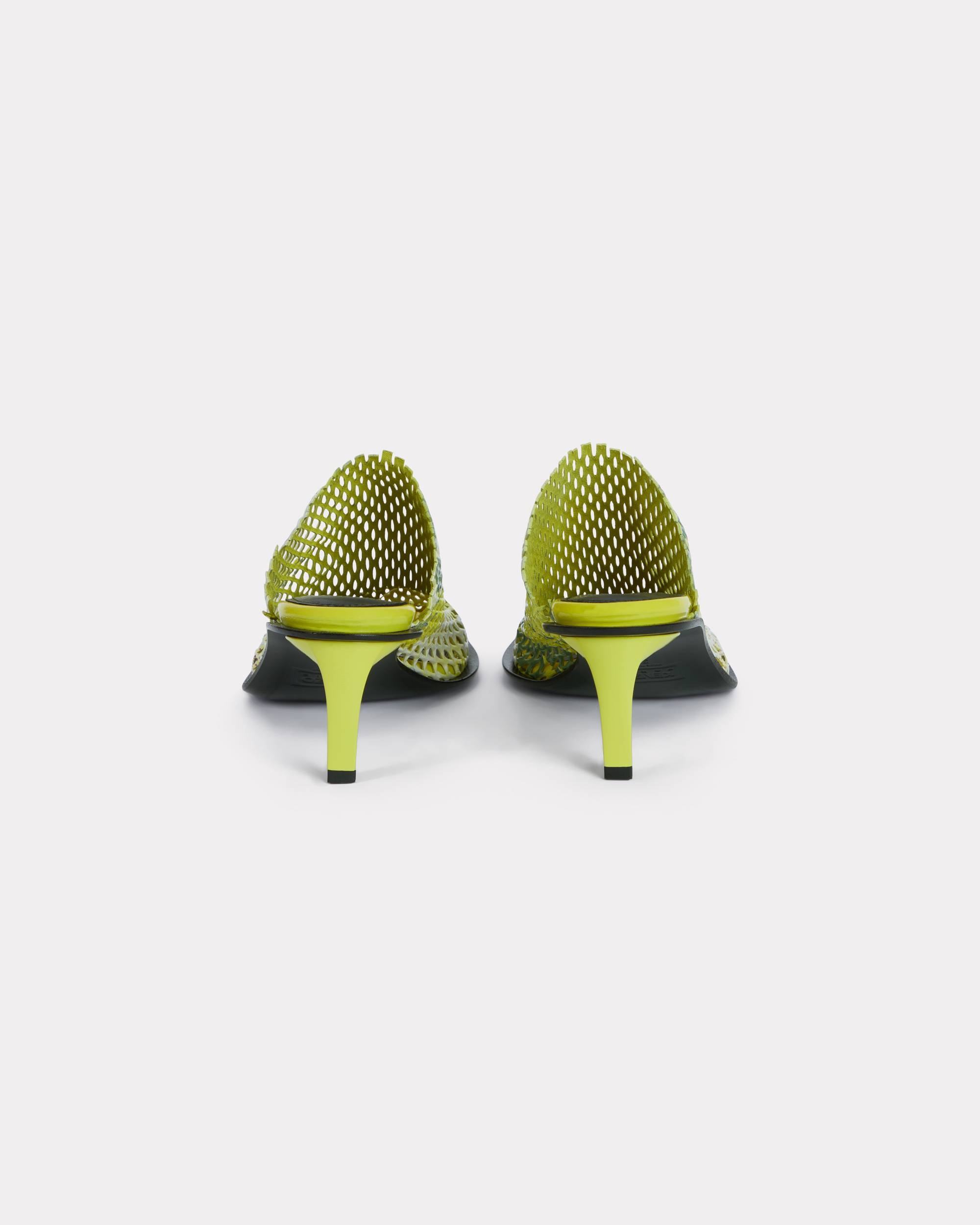 'KENZO-Shomi' heeled mules in perforated leather - 3
