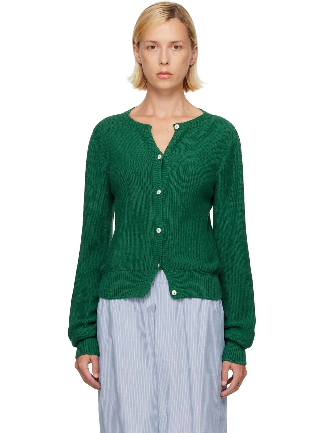 Green Tier Cardigan - 1