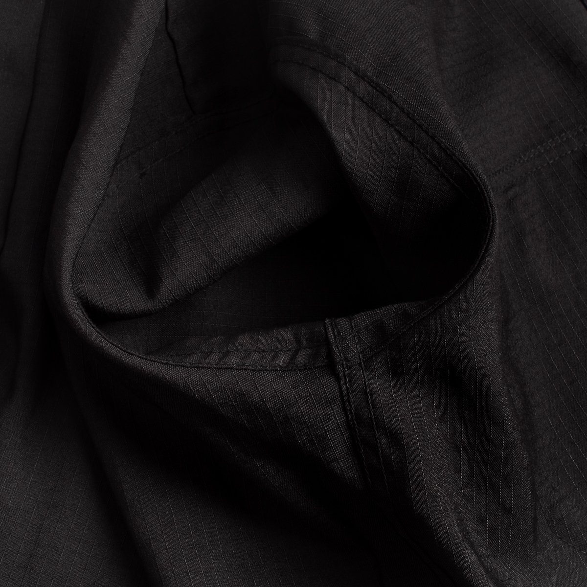 IHSH-286-BLK Ripstop Short Sleeved Mechanic Shirt - Black - 10