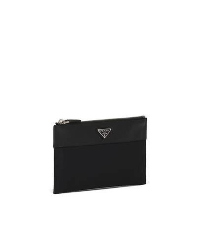 Prada Re-Nylon and Saffiano leather pouch wallet outlook