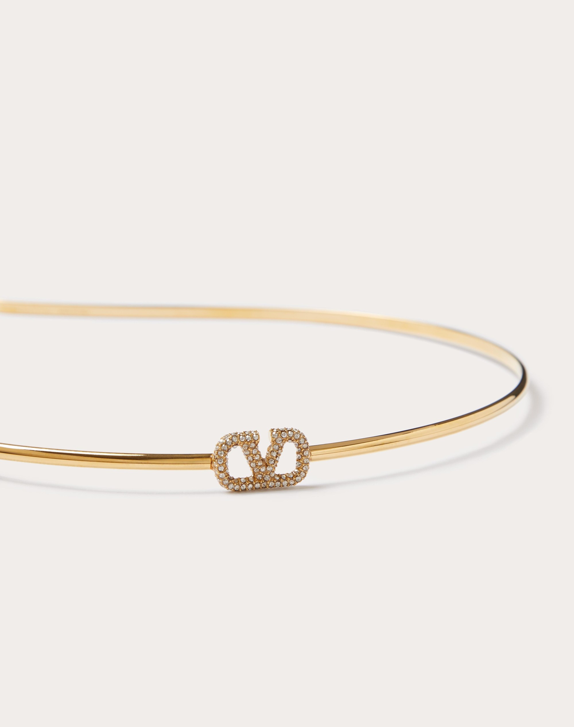 VLOGO SIGNATURE METAL AND SWAROVSKI® CRYSTAL HEADBAND - 2
